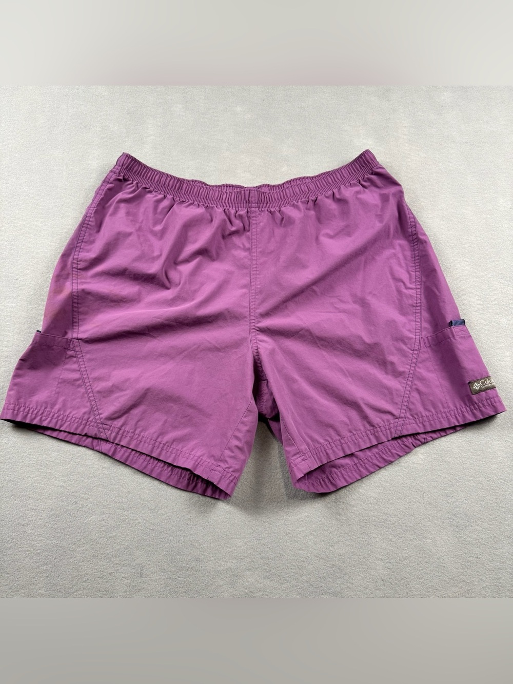 Columbia Active Outdoor Purple Shorts Women Size Large 32 Waist Hike Fish Camp